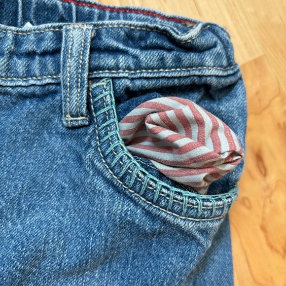 Vintage Hanna Andersson Embroidered Floral Adjustable Waist Jeans size 120 - Picture 8 of 10